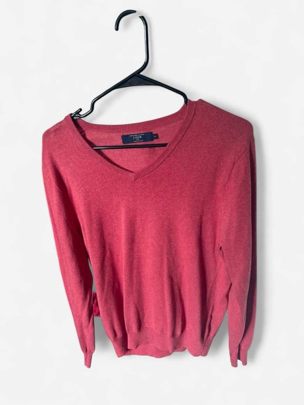 J. Crew V-Neck Cashmere and Cotton Sweater